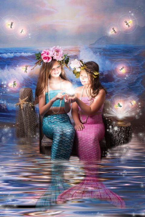 Mermaid photo session enchanted Flower Mound