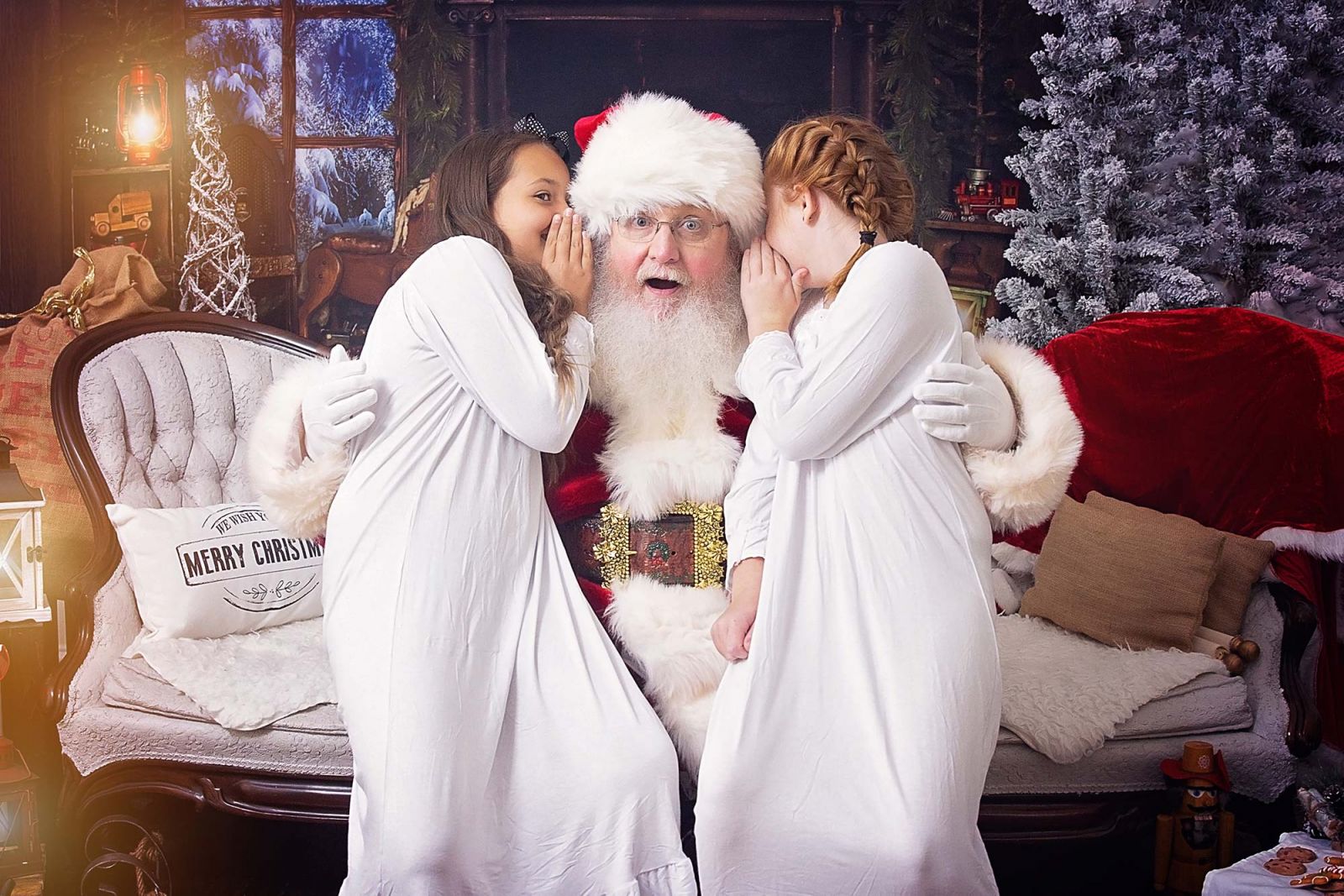 Magical Santa Storybook Experience Dallas White Lavender Photography
