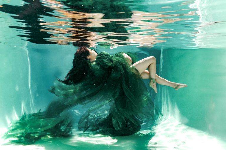 Underwater maternity photography in Dallas by certified underwater photographer