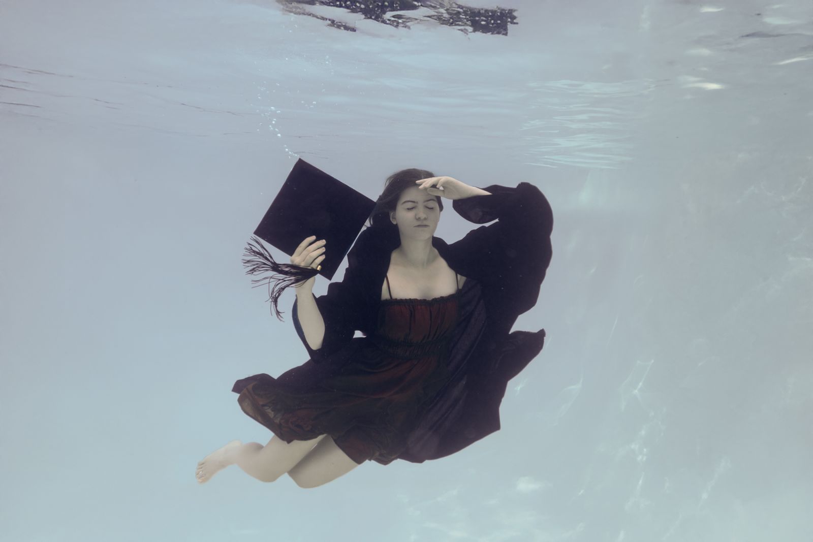 Dallas underwater senior photographer