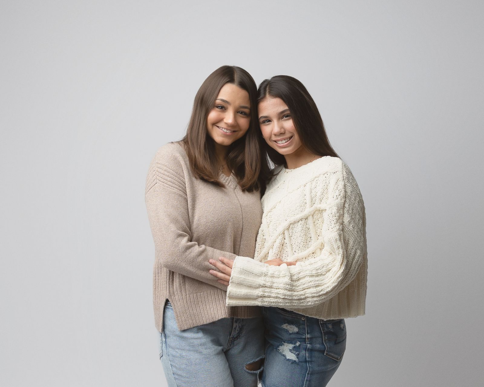 Luxury in-studio family portrait session by Dallas family photographer